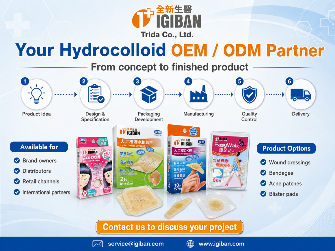 trida-igiban-hydrocolloid-oem-odm-manufacturing-process-taiwan